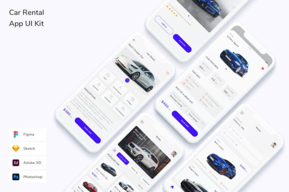 Download Car Rental App UI Kit - Rental Collection