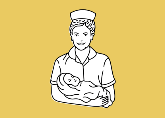 Download Midwife at the Hospital Holding Baby 3 - Hospital Collection