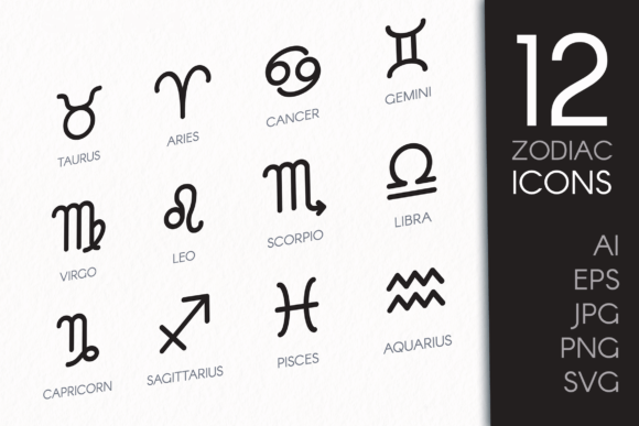 Download Zodiac Icons Set - Premium Resources