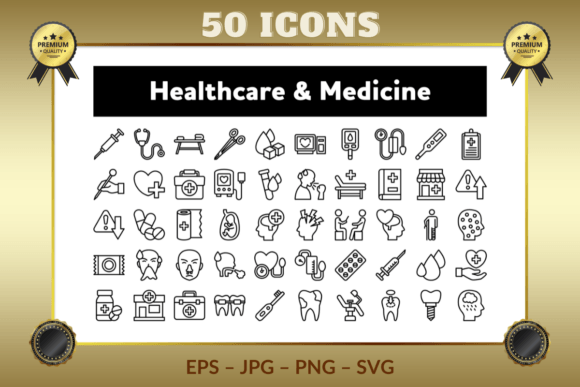 Download Healthcare &amp; Medicine Outline Icons - Icons Collection