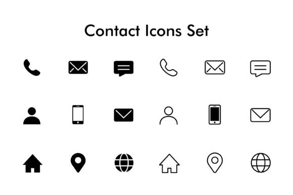 Download Contact Icons Set - Icons Collection
