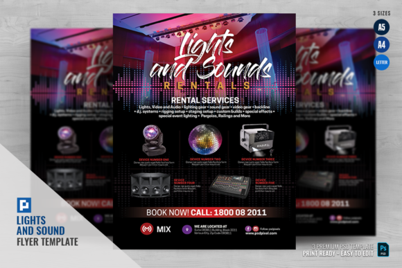 Download Sound and Lights Rental Promo Flyer - Rental Collection